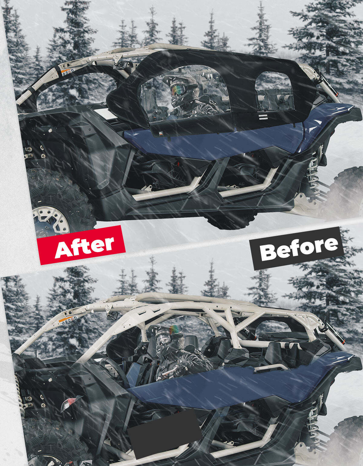 Kemimoto Can-Am Maverick X3 Max Upgraded Soft Cab Enclosure