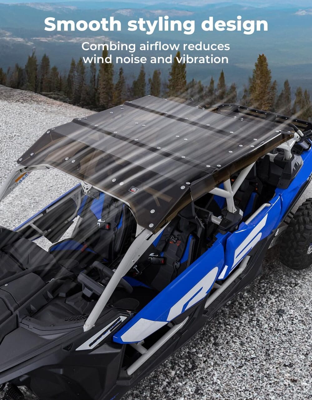 Kemimoto Can-Am Maverick X3 Max UV & Impact Resistant Tinted Roof