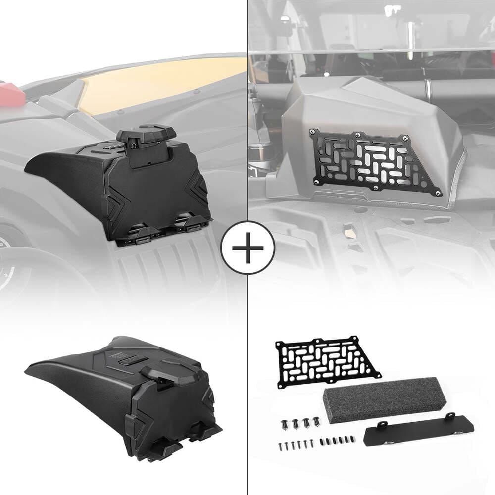 Kemimoto Can-Am Maverick X3 Navigation Storage Box Holder & Noise Reduction Kit