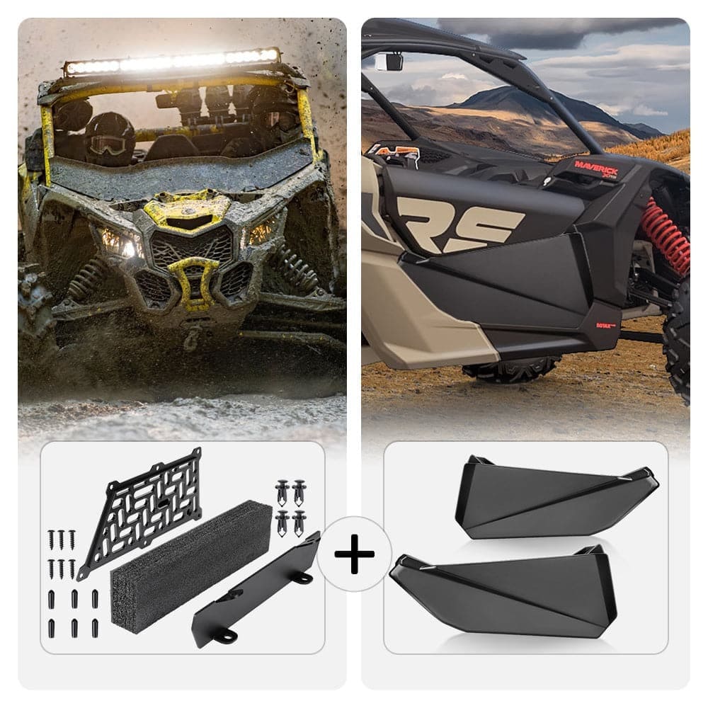 Kemimoto Can-Am Maverick X3 Noise Reduction Kit & Front Lower Door Inserts