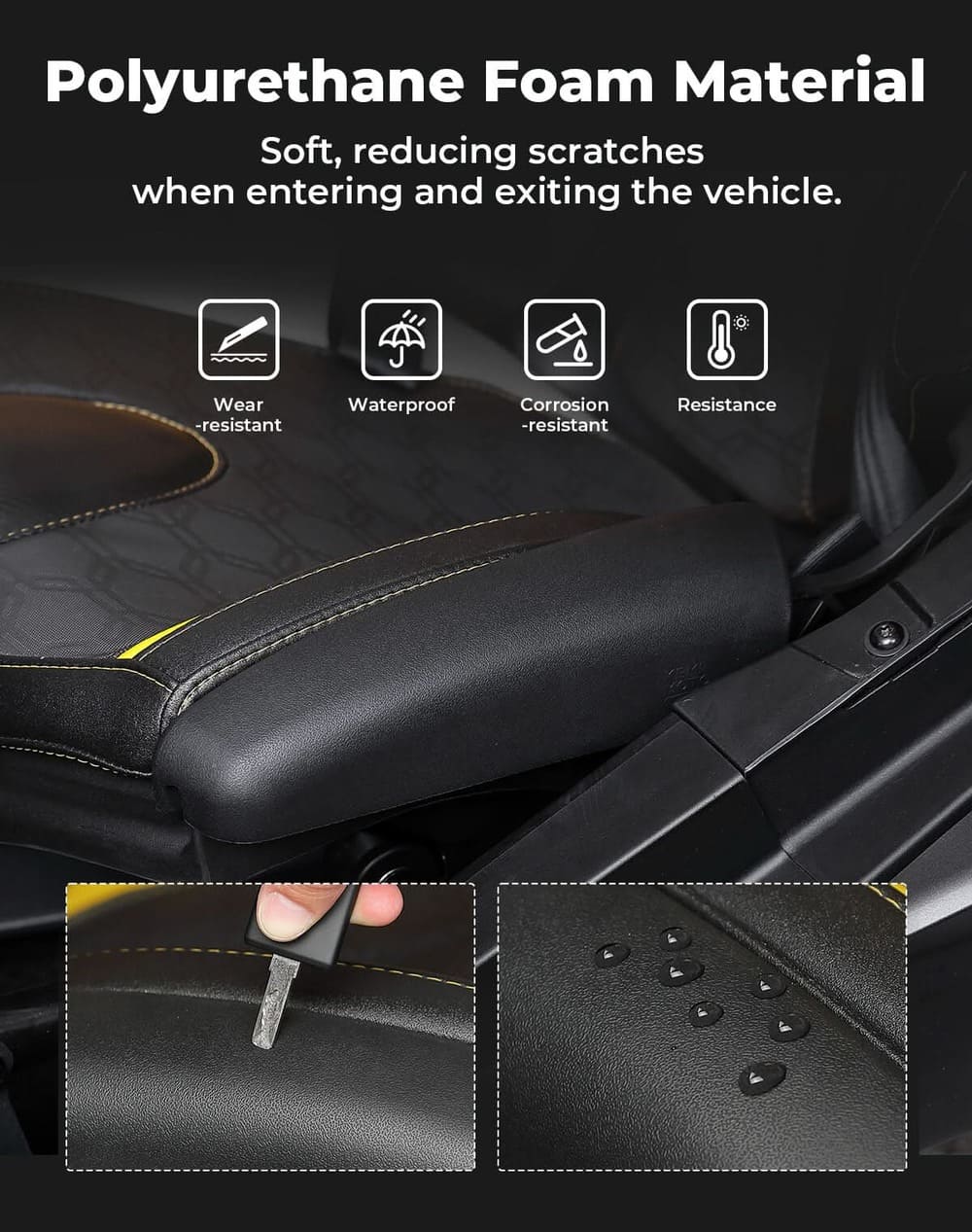Kemimoto Can-Am Maverick X3 Seat Side Pad Assembly - 1 Pair