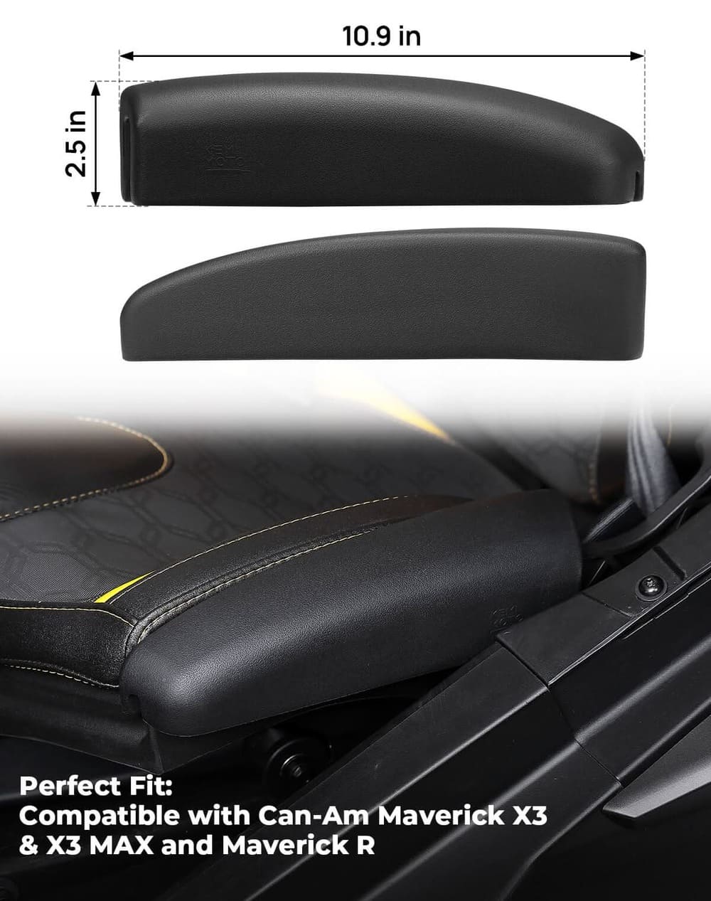 Kemimoto Can-Am Maverick X3 Seat Side Pad Assembly - 1 Pair