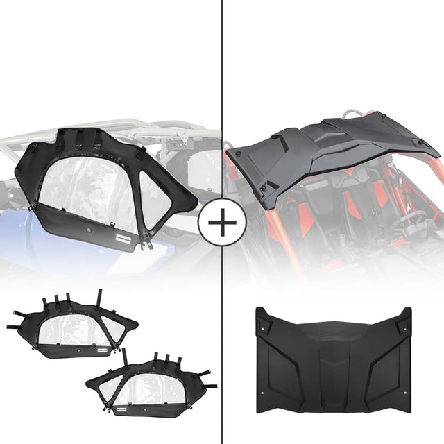 Kemimoto Can-Am Maverick X3 Soft Cab Enclosures & Hard Roof