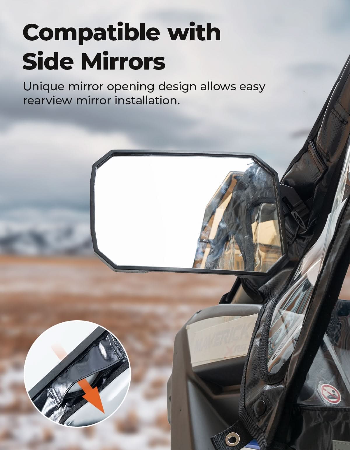 Kemimoto Can-Am Maverick X3 Soft Cab Upper Windows Enclosures