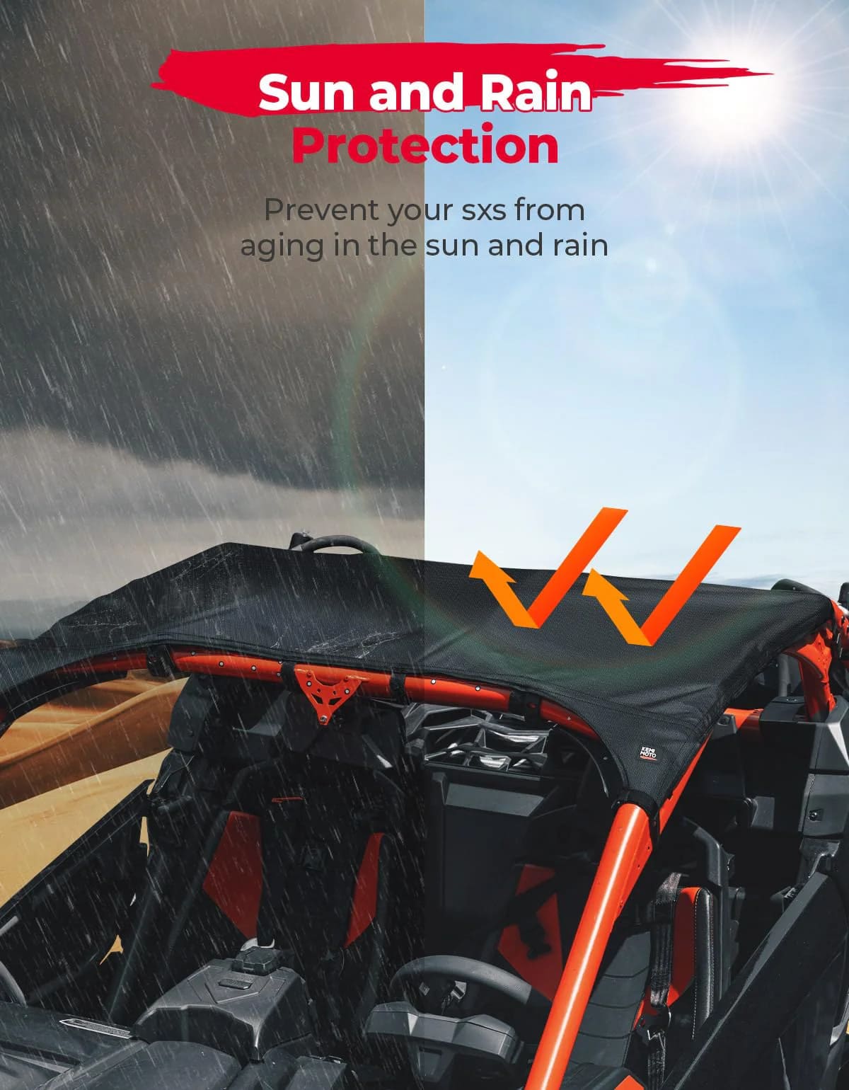 Kemimoto Can-Am Maverick X3 Soft Top Roof