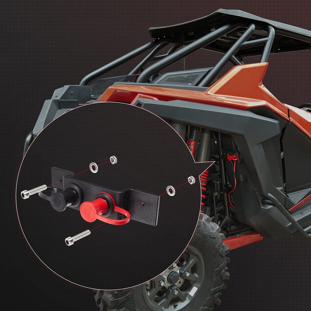 Kemimoto Can-Am Maverick X3 Universal Battery Jump Post Starter Terminal Relocation Kit