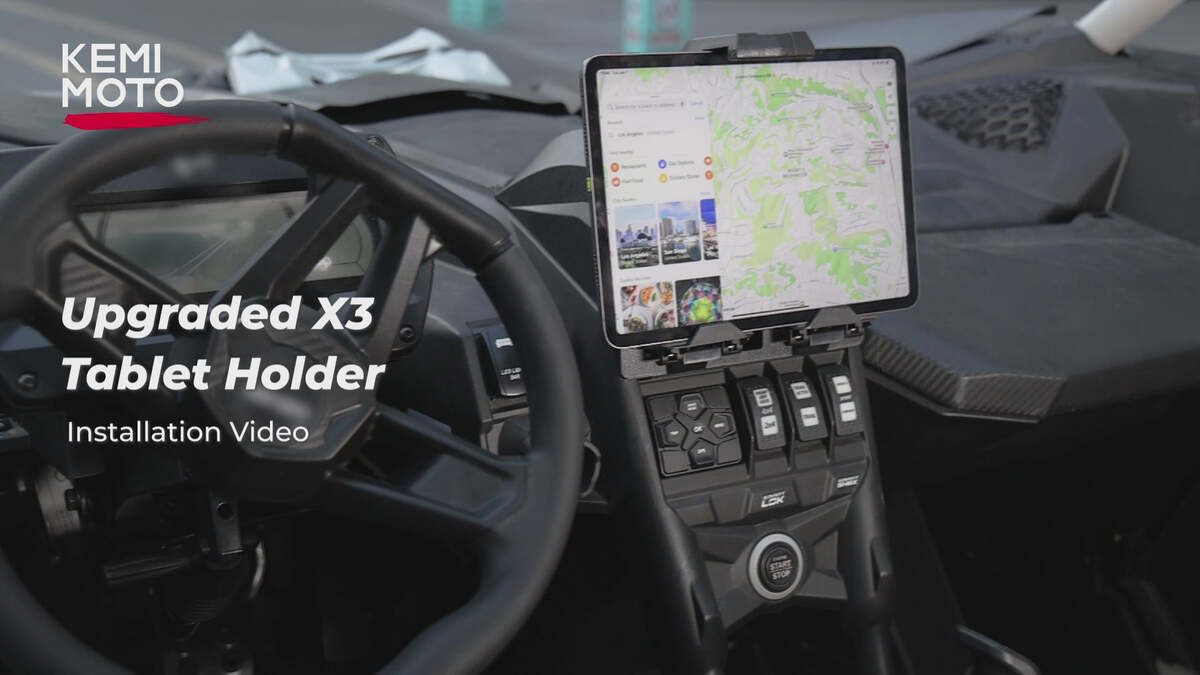 Kemimoto Can-Am Maverick X3 Upgraded Device Tablet Holder