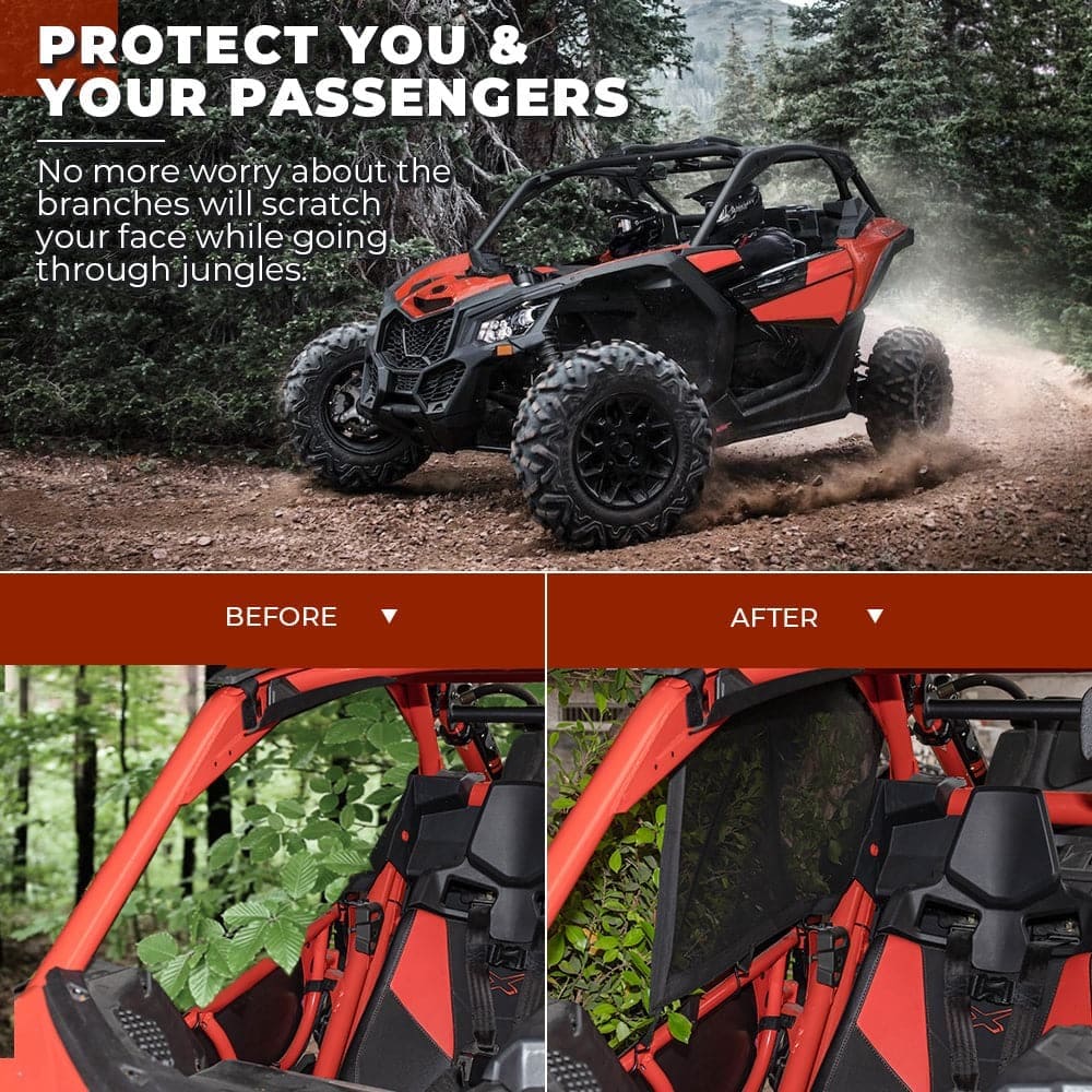 Kemimoto Can Am Maverick X3 Upper Door Window Nets