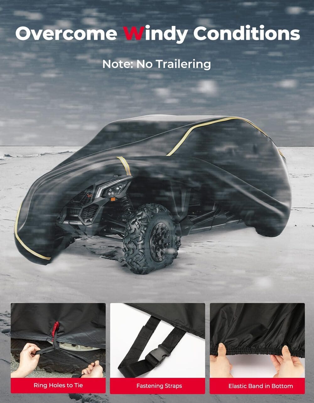 Kemimoto Can-Am Maverick X3 UTV 4 Seater Cover