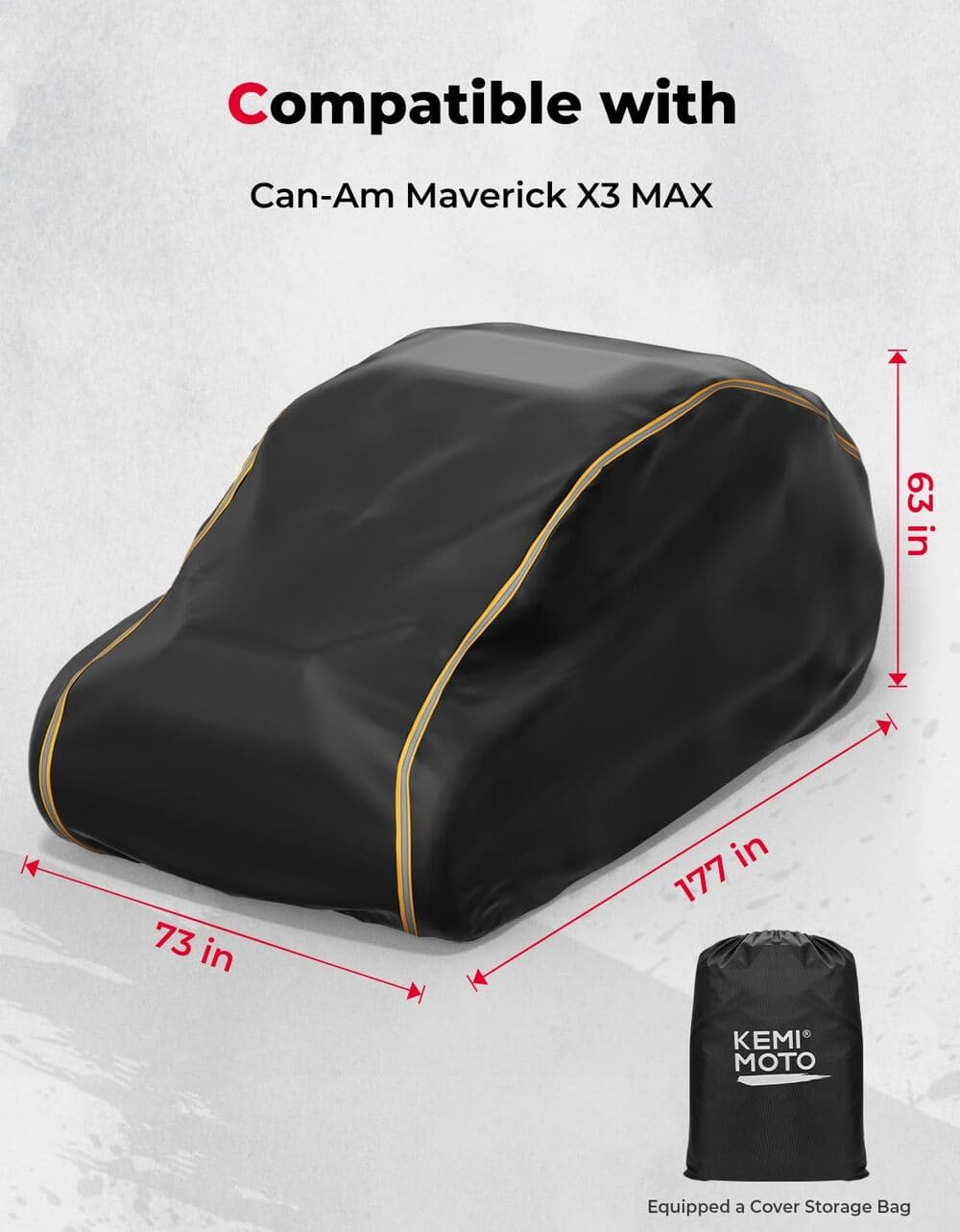 Kemimoto Can-Am Maverick X3 UTV 4 Seater Cover