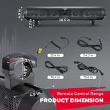 Kemimoto Can Am Maverick X3 UTV Bluetooth Sound Bar - 6 Speaker