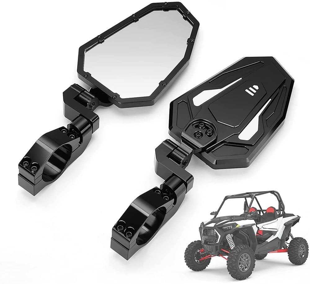 Kemimoto Can-Am Maverick X3 UTV Rear View Side Mirrors w/ "1.75"-2" roll bar - 1 Pair
