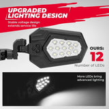 Kemimoto Can-Am Maverick X3 UTV Side Mirrors Lights w/ 1.75"-2" Roll Bar