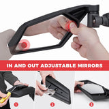 Kemimoto Can-Am Maverick X3 UTV Front Lower Door Inserts & Side View Mirrors
