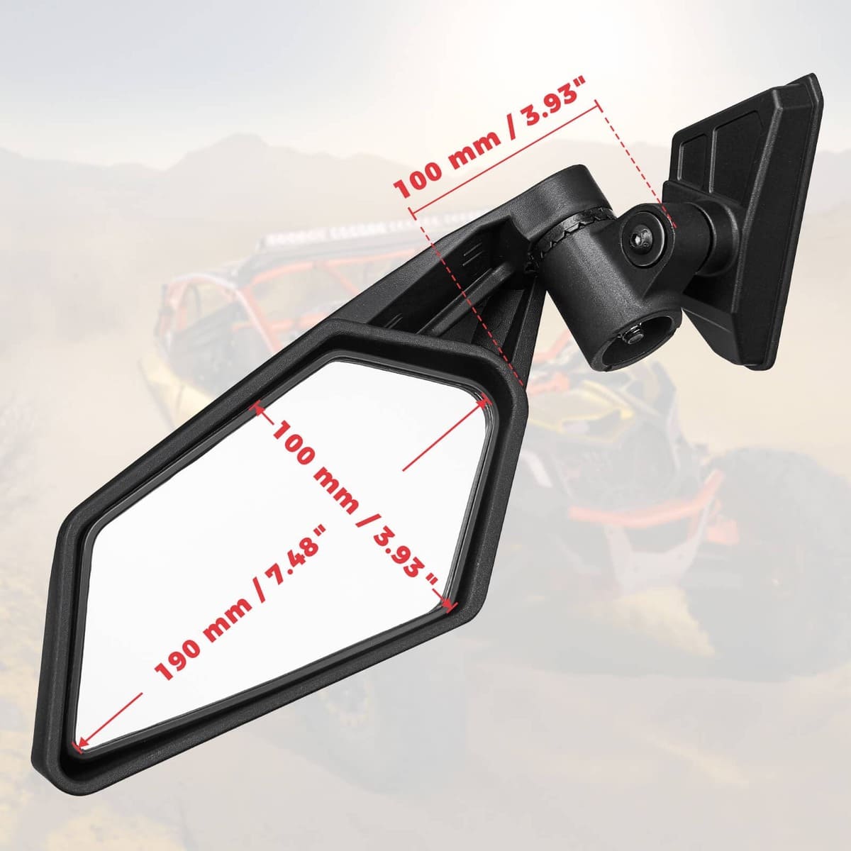 Kemimoto Can-Am Maverick X3 UTV Front Lower Door Inserts & Side View Mirrors