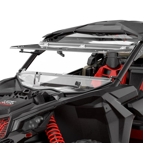 Kemimoto Can-Am Maverick X3/X3 MAX Upgraded Scratch Resistant Flip Windshield