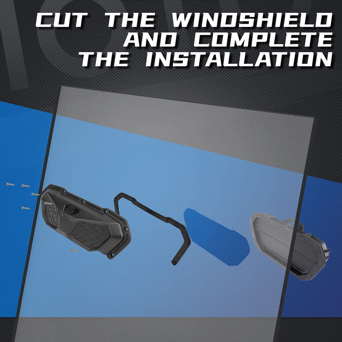 Kemimoto Can Am Maverick X3 UTV Polycarbonate Windshield Vent Kit