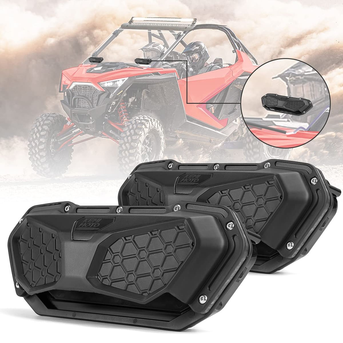 Kemimoto Can Am Maverick X3 UTV Polycarbonate Windshield Vent Kit
