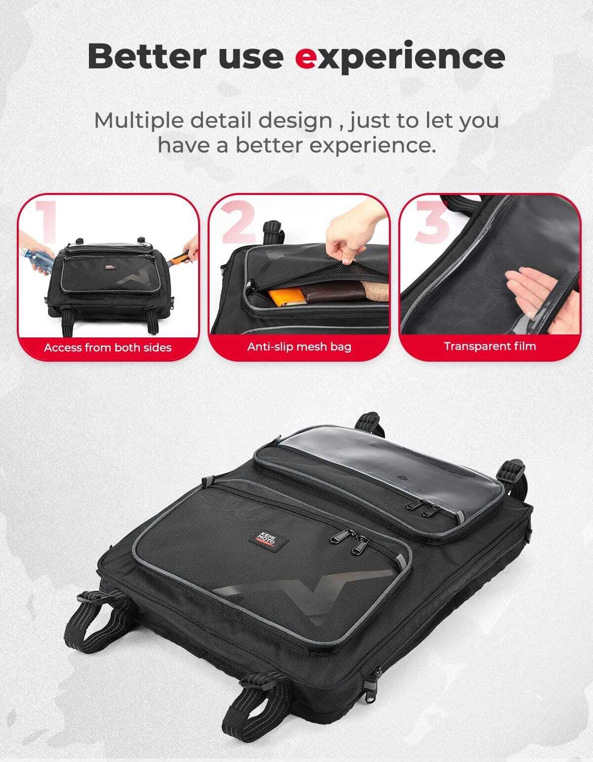 Kemimoto CF Moto UForce 1000 2 Piece Overhead Storage Bags