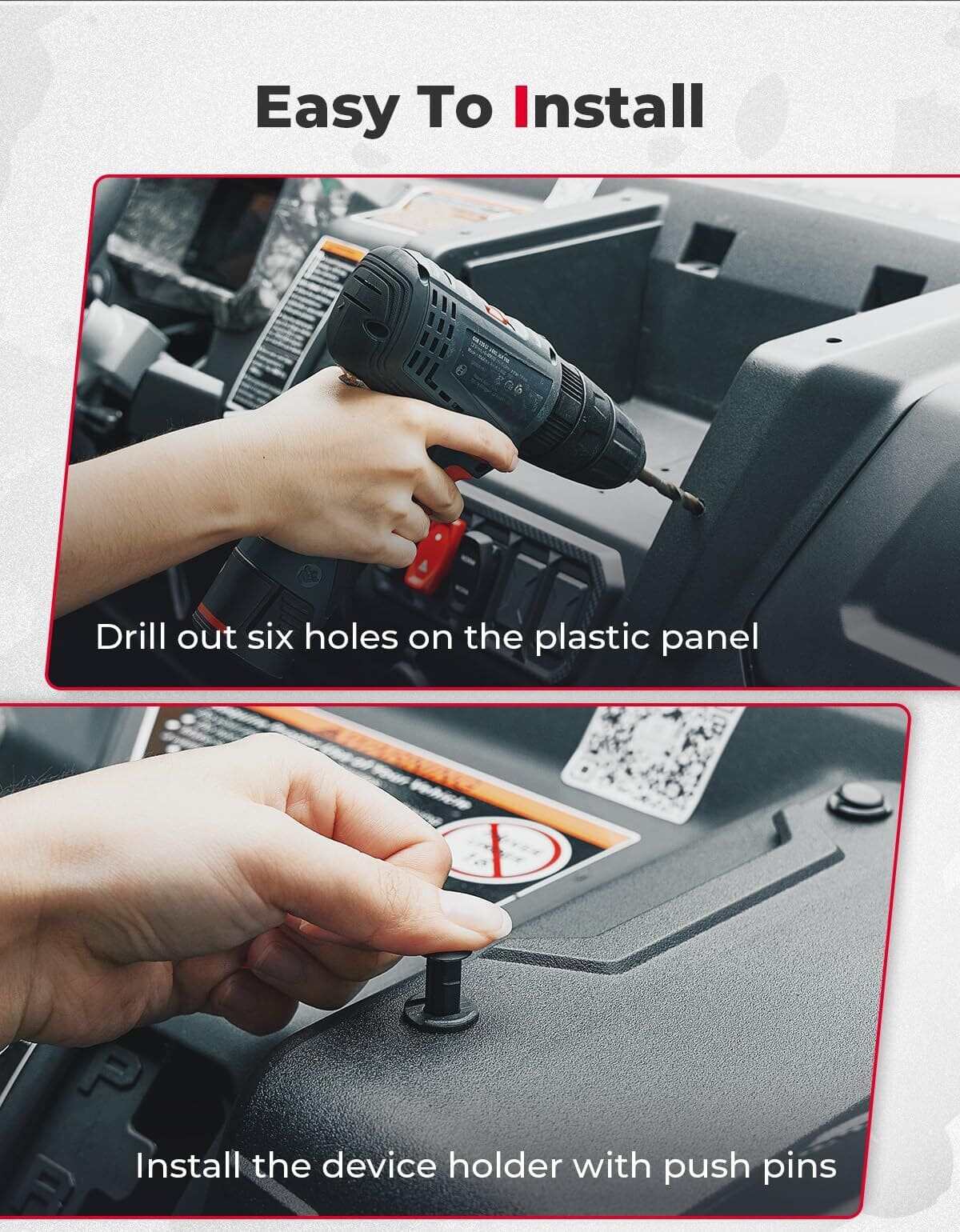 Kemimoto CF Moto UForce 1000 Electronic Device Tablet Holder