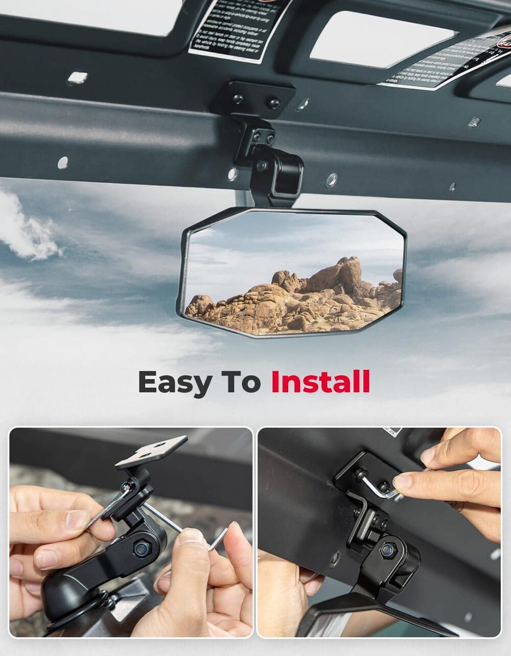 Kemimoto CF Moto UForce 1000/1000 XL Rear View Mirror