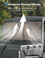 Kemimoto CF Moto UForce 1000 UV-Resistant Tinted Rear Windshield