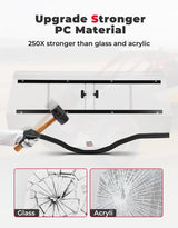 Kemimoto CF Moto ZForce 500 2-in-1 Rear Windshield