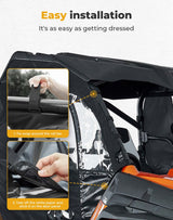 Kemimoto CF Moto ZForce 800/ 1000 Soft Cab Enclosure Doors