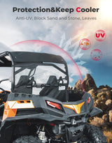 Kemimoto CF Moto ZForce 500/800/1000 Ventilated Rear Window Net Mesh