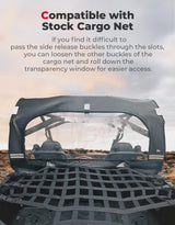 Kemimoto CF Moto ZForce 500/800/1000 Soft Rear Windshield with Zipper