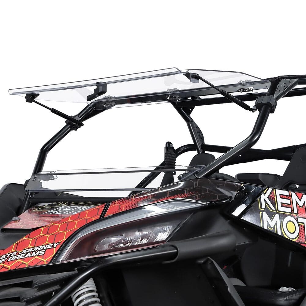 Kemimoto CF Moto ZForce 950 3-in-1 Folding Half Flip Windshield
