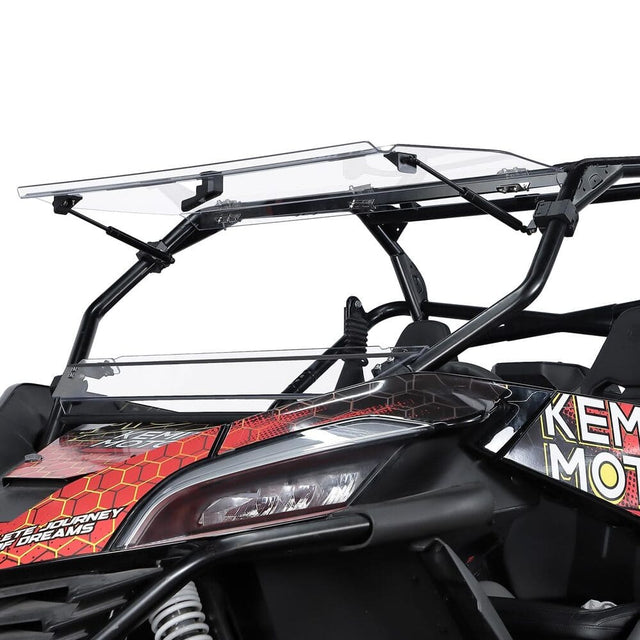 Kemimoto CF Moto ZForce 950 3-in-1 Folding Half Flip Windshield
