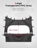 Kemimoto CF Moto ZForce Soft Rear Windshield Zippered Screen