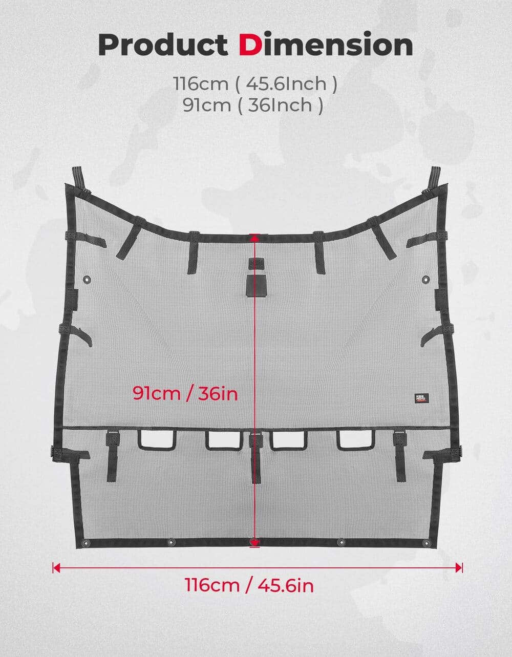 Kemimoto CF Moto ZForce Ventilated Rear Window Net Mesh