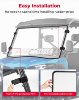 Kemimoto CF Moto UForce 600 Vented Front Windshield