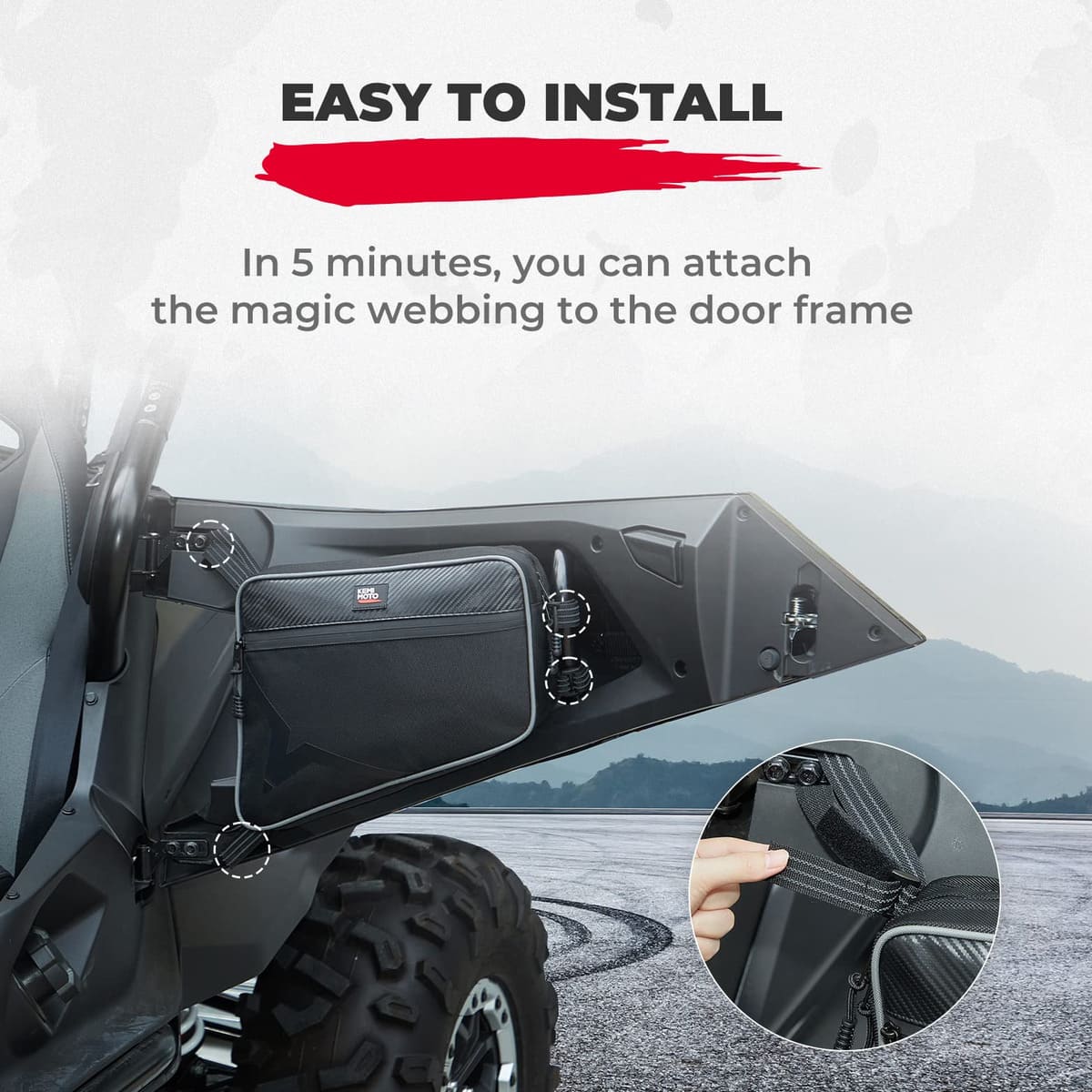 Kemimoto CFMoto ZForce 950 Storage Door Bags