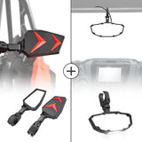 Kemimoto 1.75“-2" Round Roll Bars Universal Side Rear & Center View Mirror