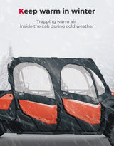 Kemimoto Honda Pioneer 1000-6 Soft Upper Door Cab Enclosure Set