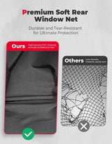 Kemimoto Honda Pioneer 1000-6 UTV Soft Rear Window Net