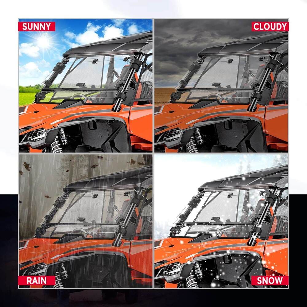 Kemimoto Honda Talon 1000R Flip 3-in-1 Windshield