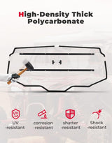 Kemimoto Honda Talon 1000X-4 Vented Back Window UTV Rear Windshield Sliding