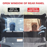 Kemimoto Kemimoto Honda Pioneer 700/700-4 Fabric Rear Panel with Open Window