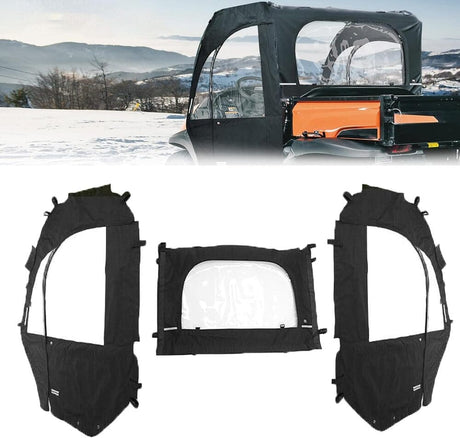 Kemimoto Kubota RTV Soft Cab Enclosure Doors & Rear Soft Windshield