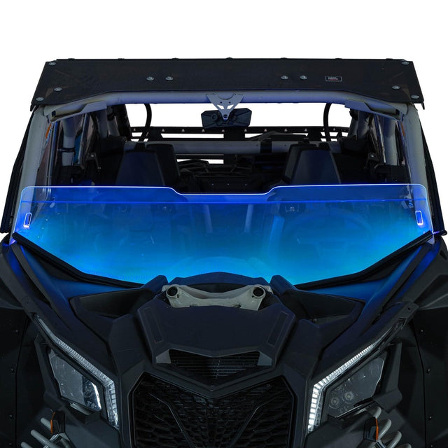 Kemimoto Maverick X3 Defender ZForce UForce 60'' UTV Windshield RGB Light Strips