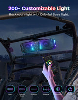 Kemimoto Midnight 40B 16'' 2-Speaker Louder RGB UTV Sound Bar