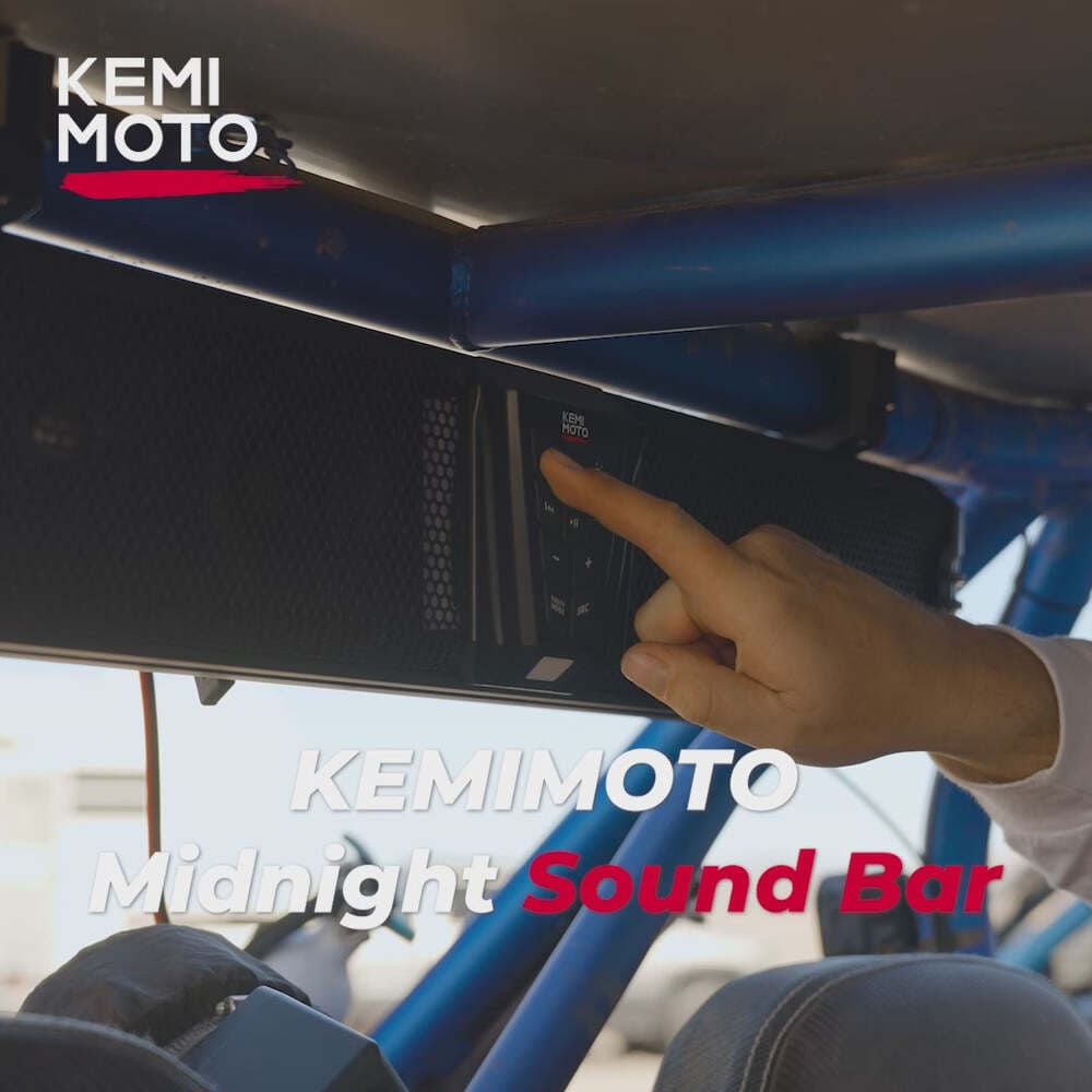Kemimoto Midnight 60 26" 4-Speaker UTV Bluetooth Sound Bar w/RGB Lighting