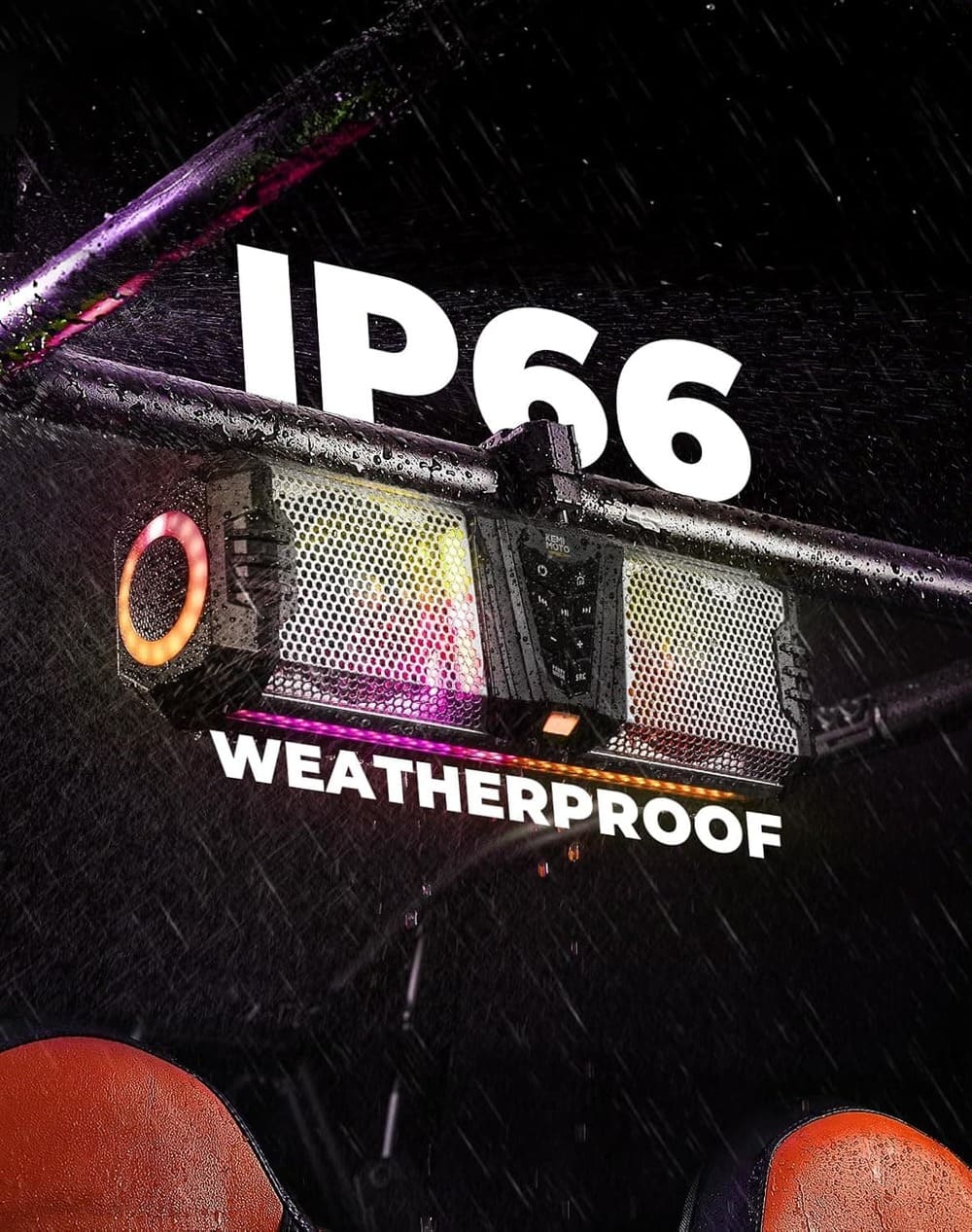 Kemimoto Midnight S40 16" Aluminum RGB Silver Bluetooth Soundbar