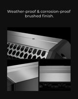 Kemimoto Midnight S40 16" Aluminum RGB Silver Bluetooth Soundbar