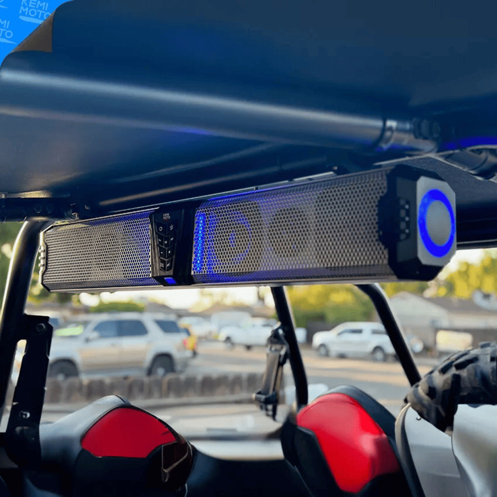 Kemimoto Midnight S80 32" Aluminum 6-Speaker RGB Silver Soundbar