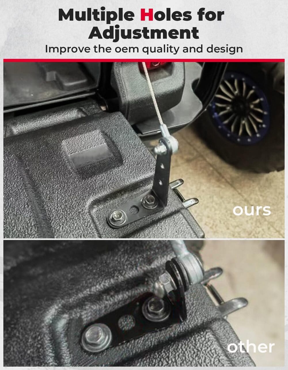 Kemimoto Honda Pioneer 700-4 Bracket Tailgate Leveler